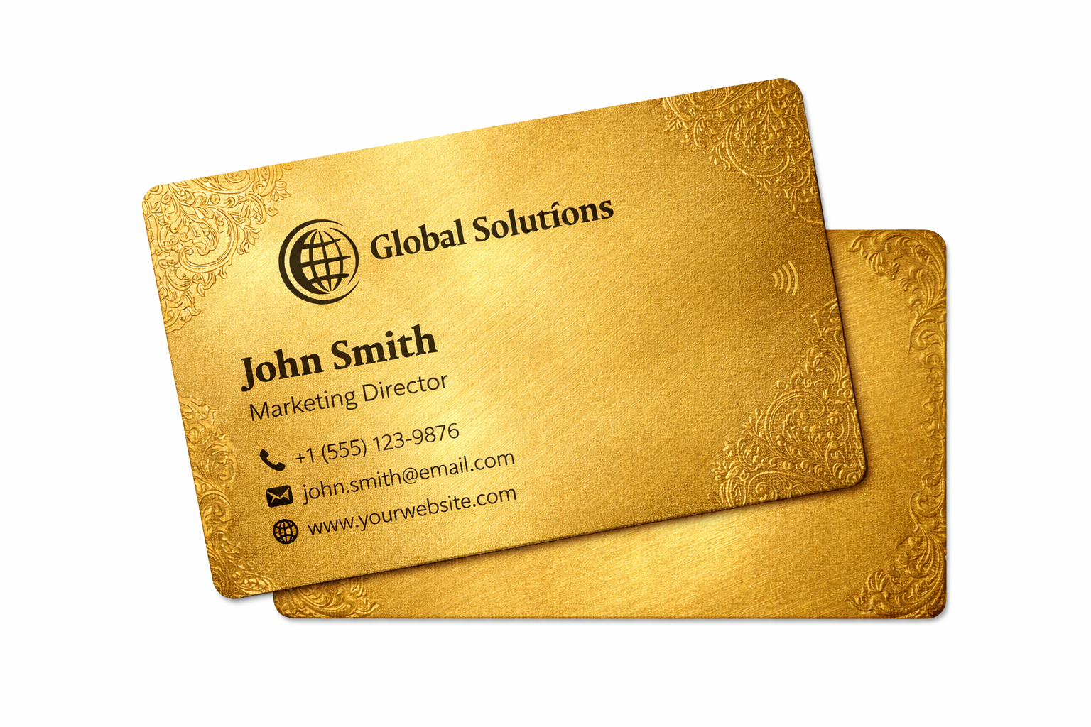 Plastic Gold NFC Card